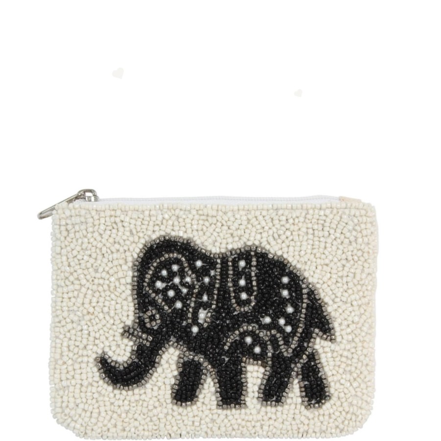 Accessories Nima Accessories Coin Purses | Elephant Beaded Coin Purse