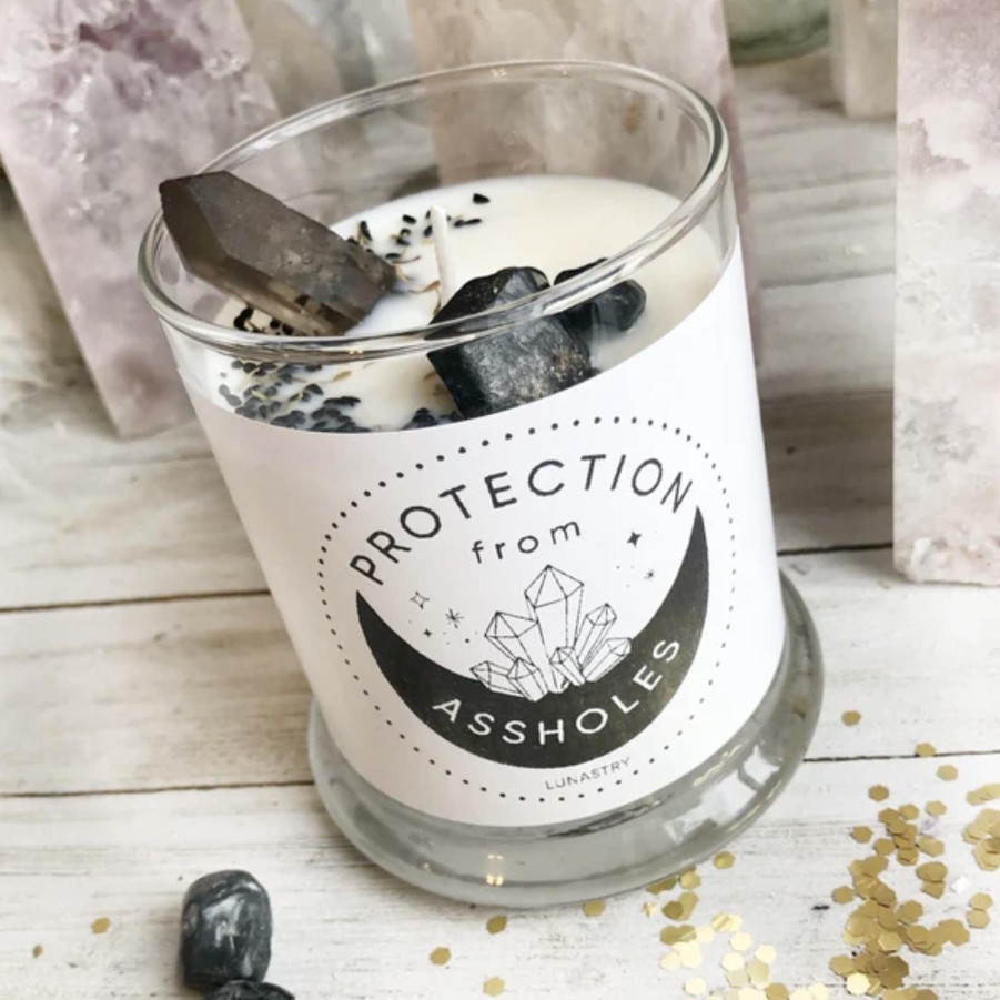 Home & Gifts Lunastry Horoscope Candles | Protection From Assholes Candle