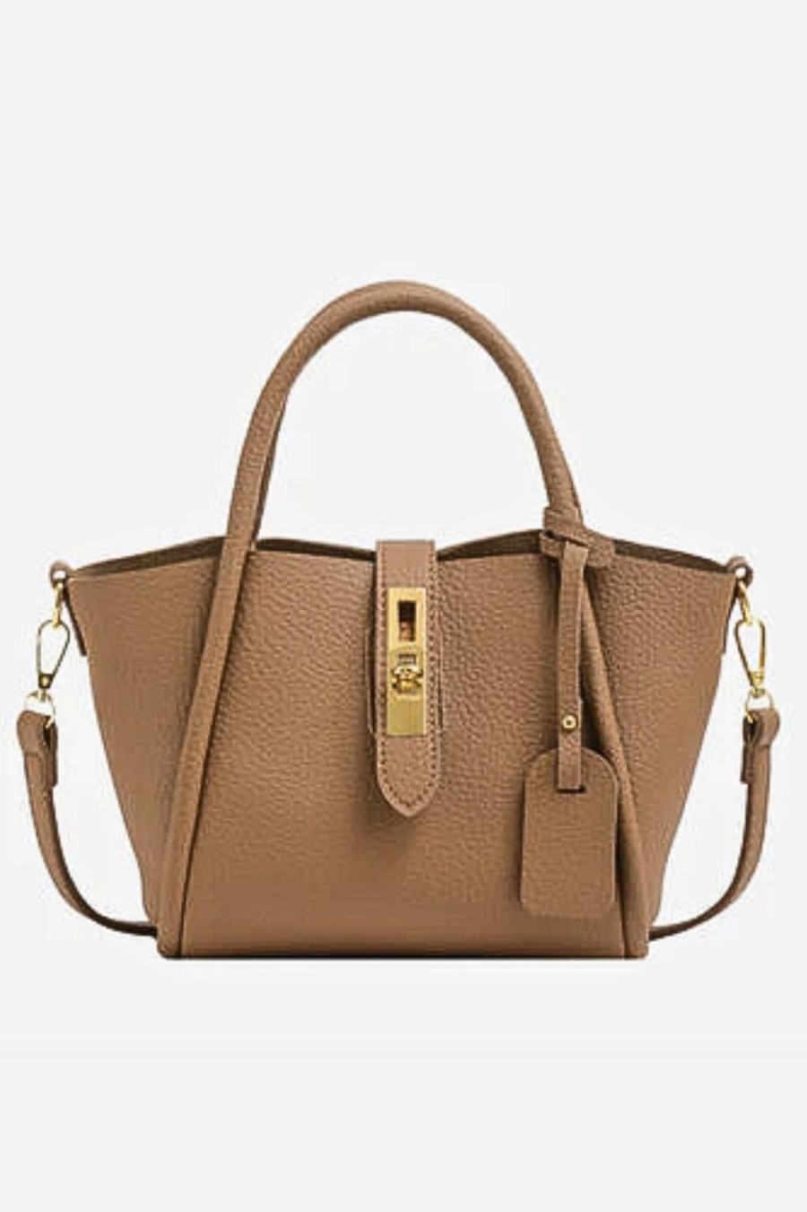 Handbags Trendsi Bags Under $100 - Online Only! | Contrast Pu Leather Crossbody Bag Camel