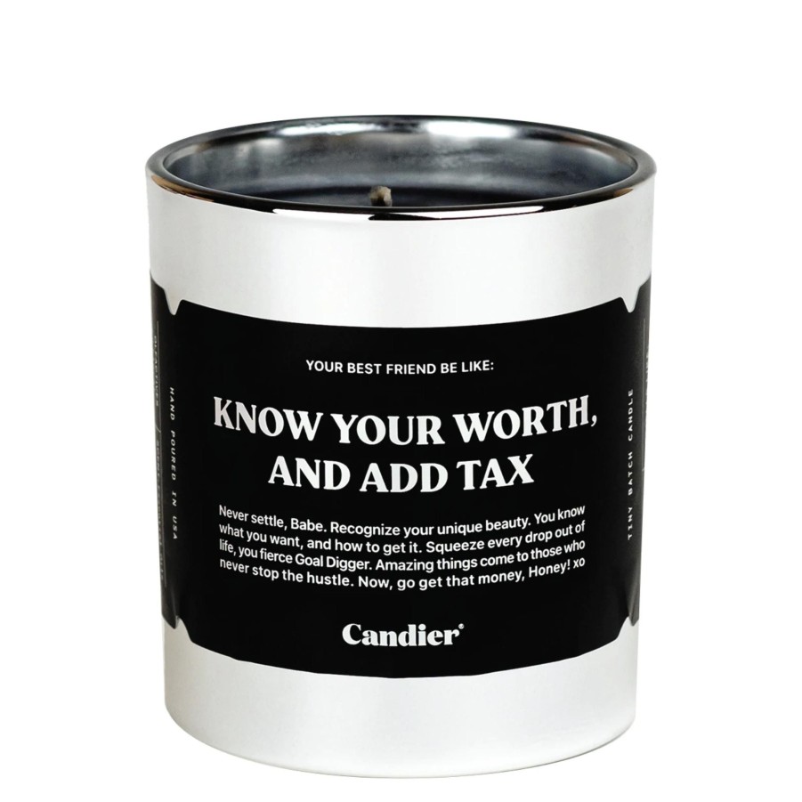 Home & Gifts Candier Candier Candles | Know Your Worth Candle