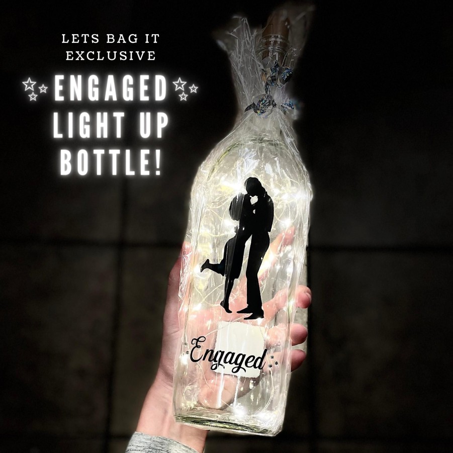 Home & Gifts private label Light Up Bottles | Engaged Light Up Bottle!