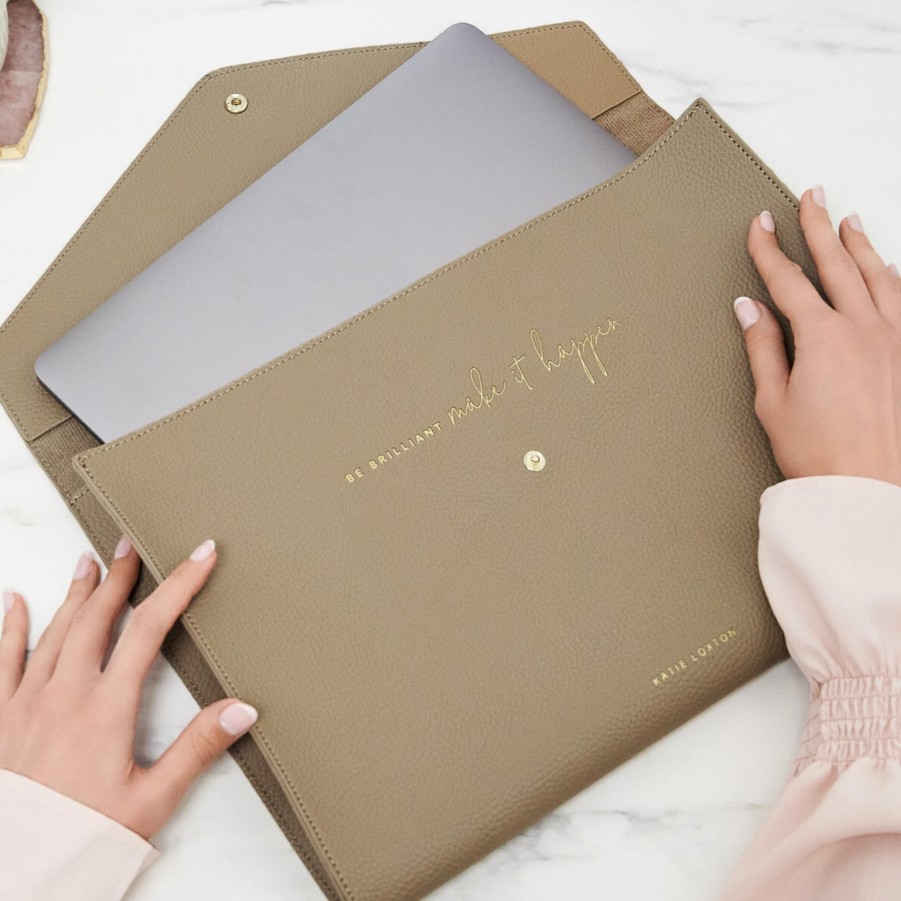 Phone Cases & Accessories Katie Loxton Laptop Bags | Laptop Sleeve- 'Be Brilliant Make It Happen'