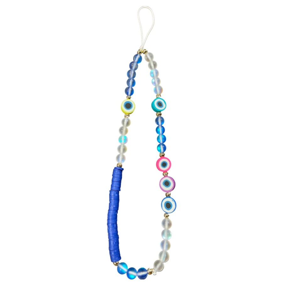 Phone Cases & Accessories love lisa Phone Charms | Blue Rainbow Evil Eye Phone Charm