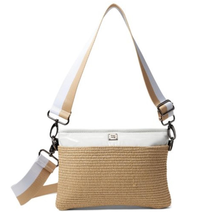 Handbags Think Royln Nylon Crossbodys | Yacht Bum Bag 2.0 - Dune Raffia