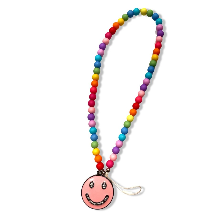 Phone Cases & Accessories love lisa Phone Charms | Candy Smiley Face Phone Charm Wristlet