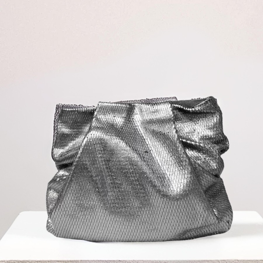 Handbags Daniella Lehavi Leather Crossbodys | Bali Mini Bag Gunmetal