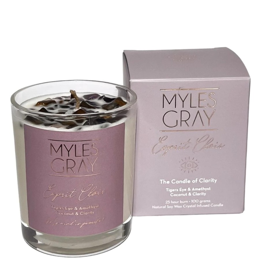 Home & Gifts Myles Gray Myles Grey Candles | Esprit Clair | The Mini Candle Of Clarity