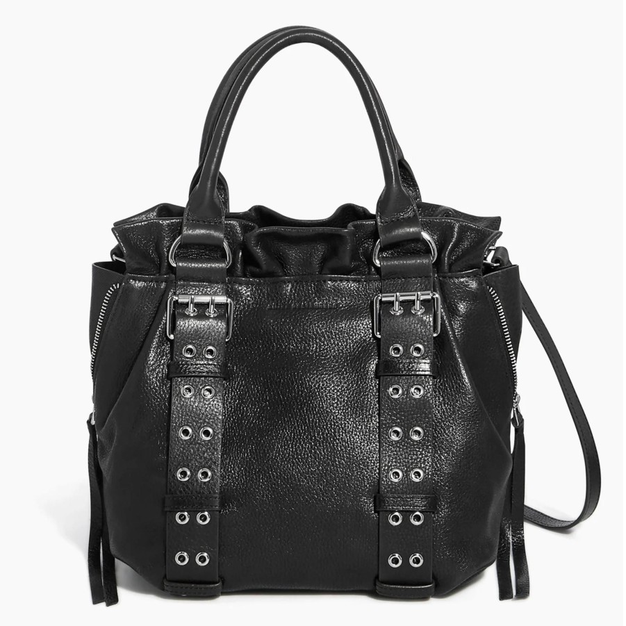 Handbags Aimee Kestenberg Leather Crossbodys | Cooper Convertible Shoulder Bag Black Vintage