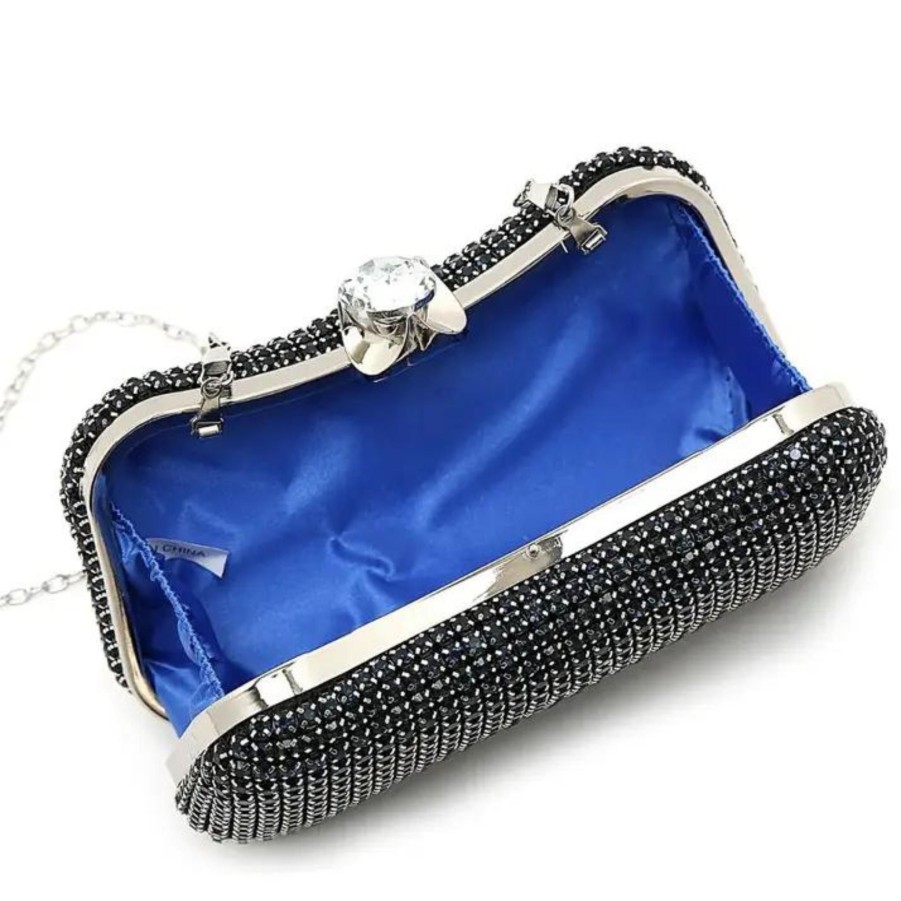 Handbags Peach accessories Shop All Evening | Crystal Clutch Bag