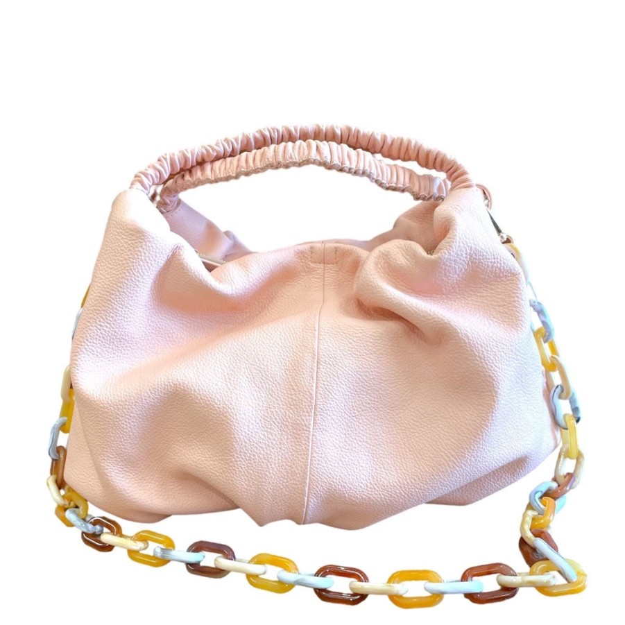 Handbags laggo Leather Shoulder Bags | Jolie - Multi Color Acrylic Chain Handle