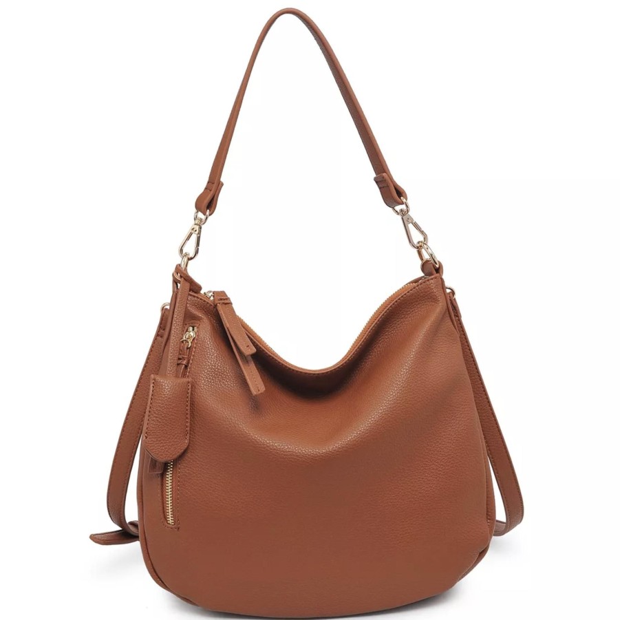 Handbags Urban Expressions Vegan Shoulder Bags | Rhett Hobo Brown