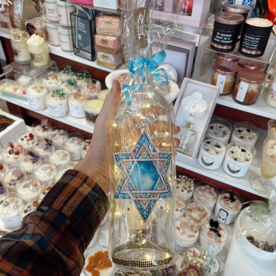 Home & Gifts Lush Lights Light Up Bottles | Star Of David Light Up Bottle