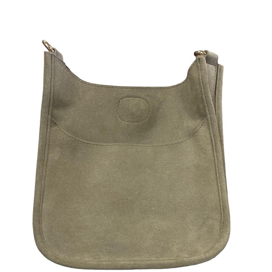 Handbags AH!DORNED Vegan Crossbodys | Ahdorned Medium Vegan Suede Messenger