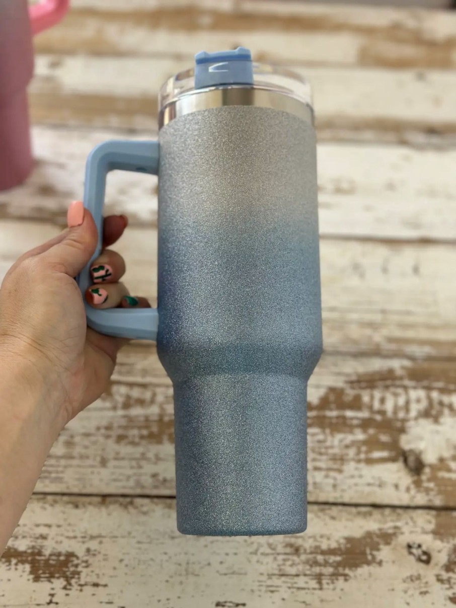 Home & Gifts Let's Bag It Tumbler Bottles | Ombre Shimmer Double Insulated Tumbler