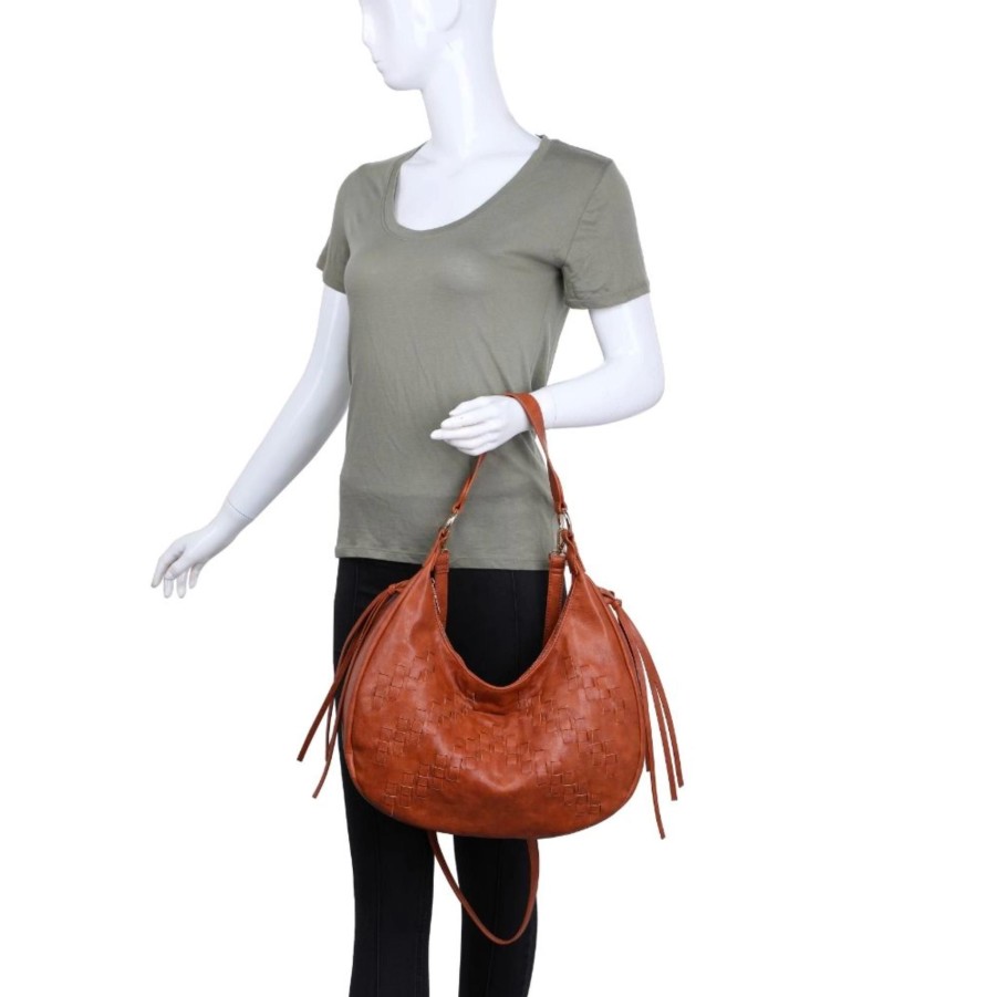 Handbags Moda Luxe Vegan Shoulder Bags | Josie Hobo Tan