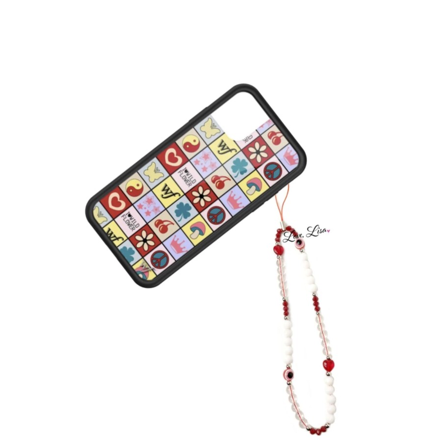 Phone Cases & Accessories love lisa Phone Charms | Wendy'S Warding Off You Know What Eye Beaded Phone Strap