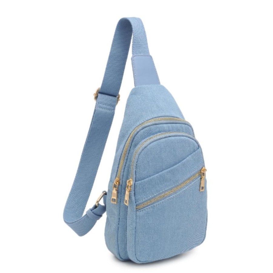 Handbags Urban Expressions Slings | Zephyr Sling Backpack Denim