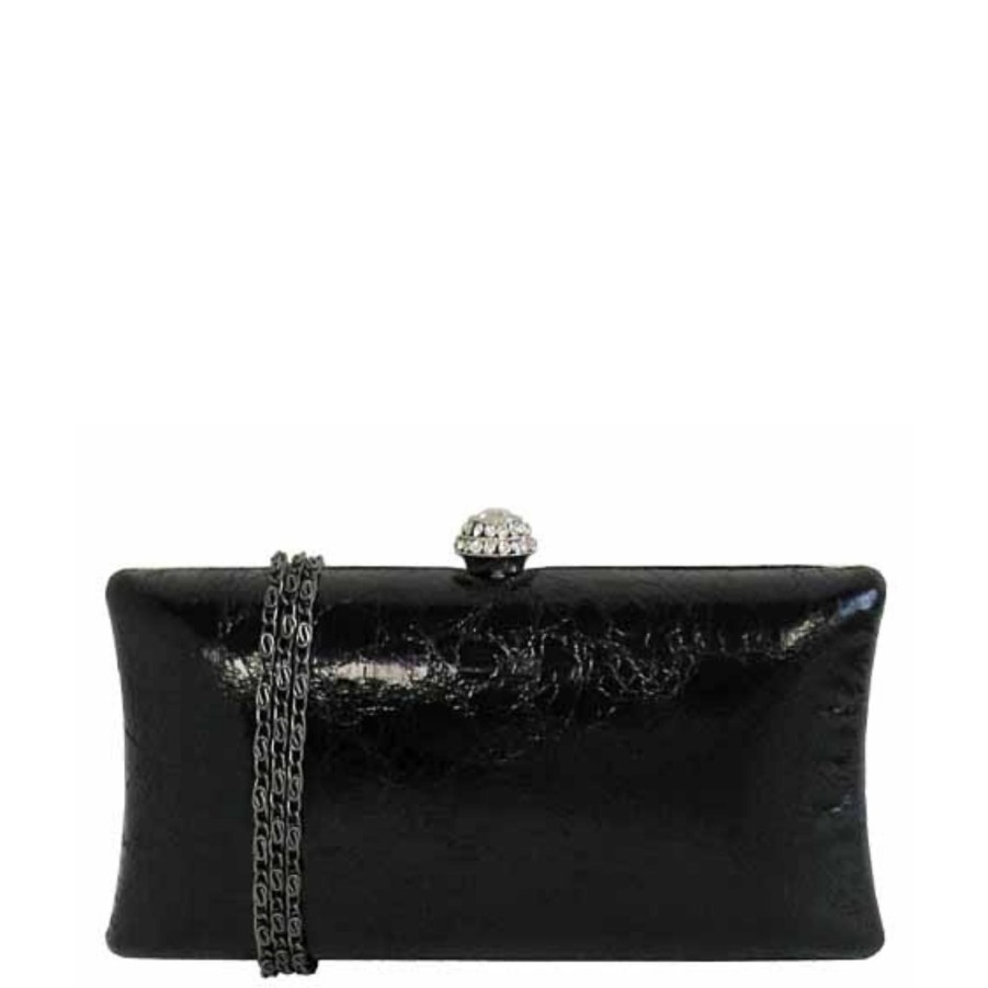 Handbags JNB Shop All Evening | Crackled Metallic Box Evening Clutch