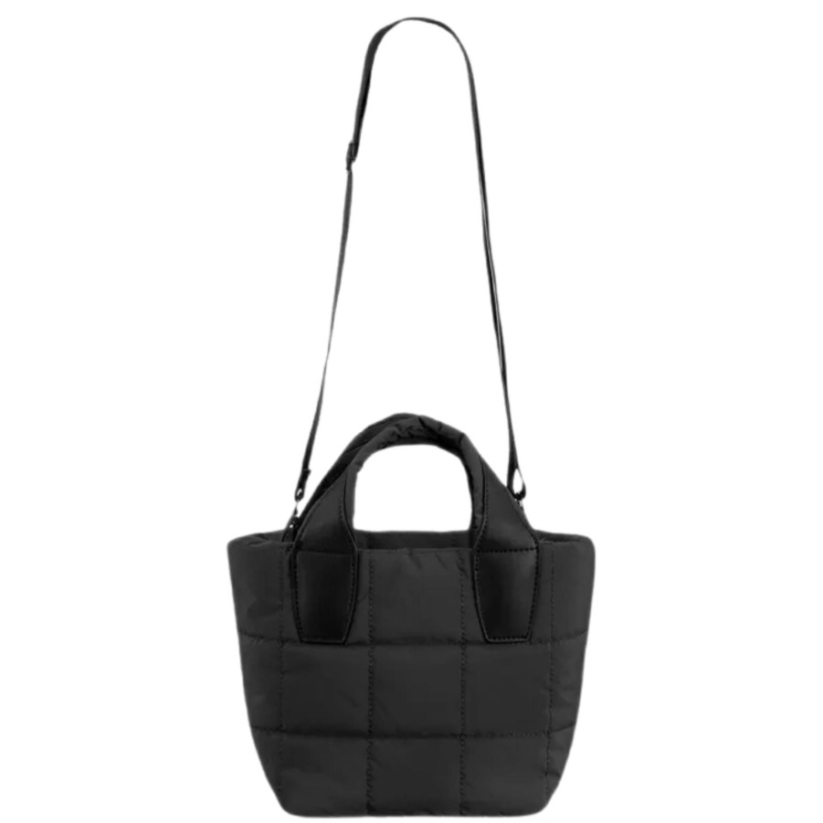 Handbags prenelove Vegan Crossbodys | Niagara Mini Tote With Leatherette Black