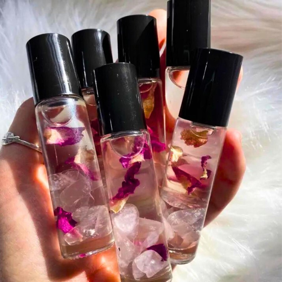 Home & Gifts private label | Crystal & Flower Infused Perfume Roller