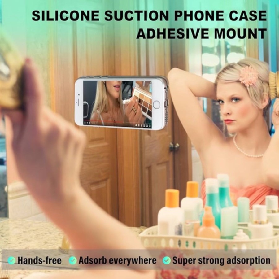 Accessories private label Diy Pouches & Patches! | Silicone Suction Phone Case Adhesive Mount