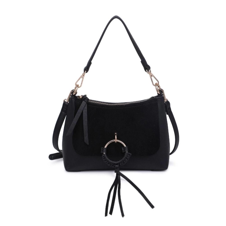 Handbags Moda Luxe Vegan Shoulder Bags | Darcie Crossbody Black